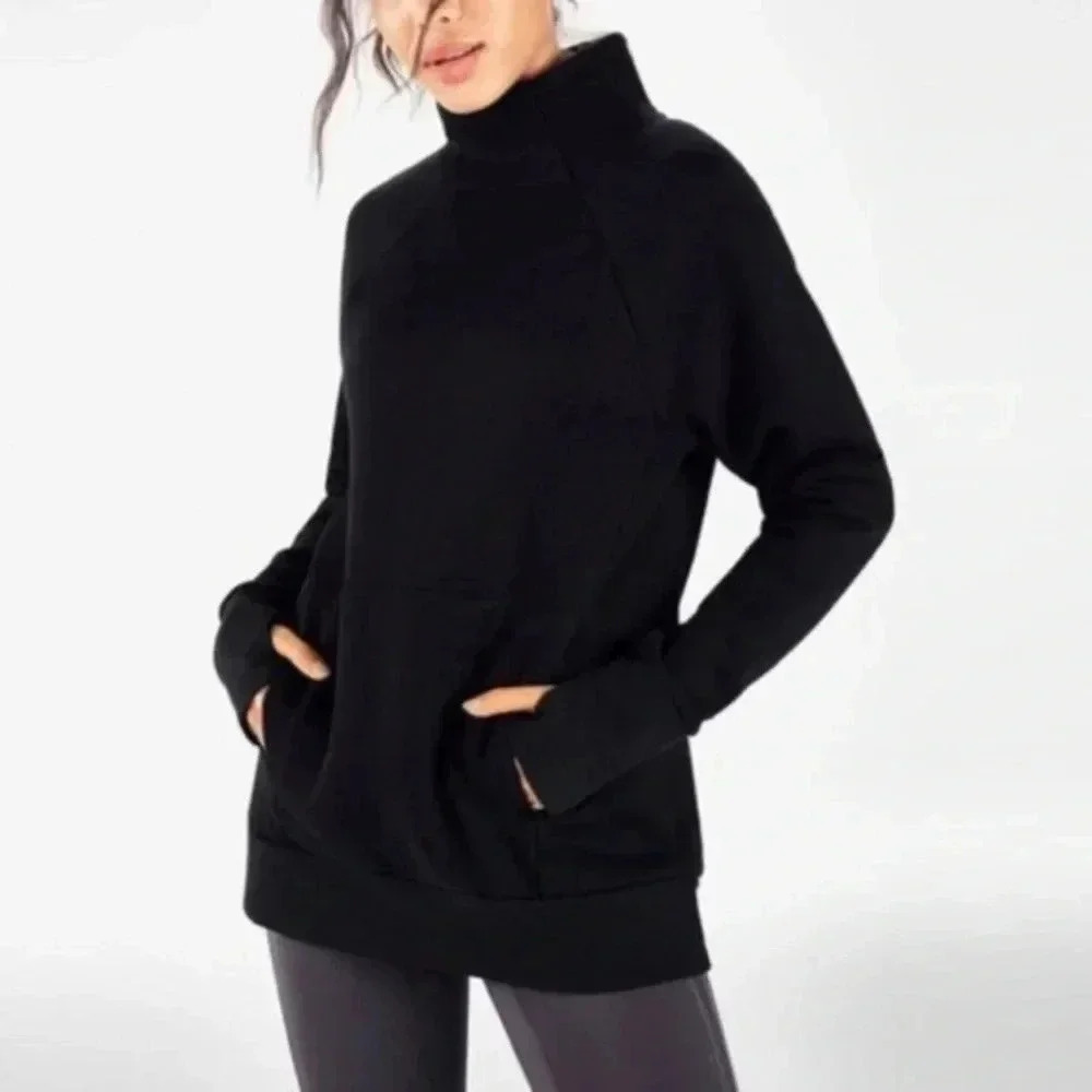 Fabletics Zaylee Funnel Neck Soft Workout Long XS Sweater